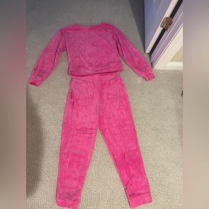 Hot pink velour set